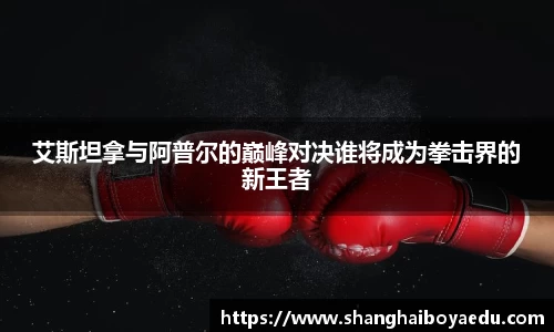 艾斯坦拿与阿普尔的巅峰对决谁将成为拳击界的新王者